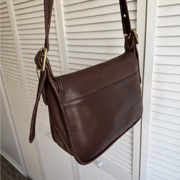 Vintage Coach Patricia Legacy Shoulder Bag Brown Flap 9951 - Picture 5 of 12